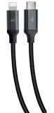 Câble USB recharge et synchronisation type C à Lightning XTREME, noir, 3 pi | XTREMEnull