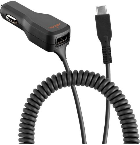 Chargeur pour l'auto Ventev Dashport avec port USB et USB-C 4A, noir Image de l’article