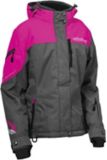 Castle X Women's Powder G2 Snowmobile Jacket, Grey/ Pink | Castle Xnull