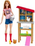 Coffret de jeu Barbie fermière poupée et poulailler | Barbienull