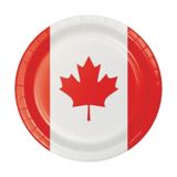 Assiettes plates en papier, fête du Canada | Good Timesnull
