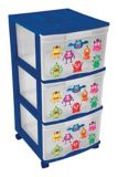 Gracious Living 3 Drawer Tower Blue Canadian Tire