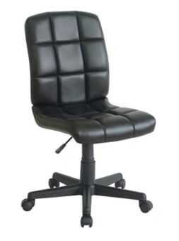 For Living Tufted Desk Chair Black Canadian Tire