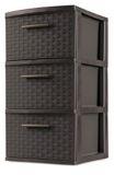 Sterilite 3 Drawer Tower Brown Weave Canadian Tire