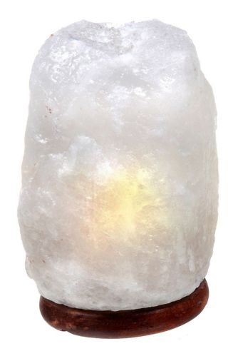 Lampe en cristal de sel de l'Himalaya, blanc Image de l’article