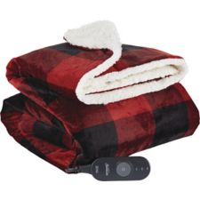 Sunbeam Micro-Mink/Sherpa Heated Throw Blanket Canadian Tire