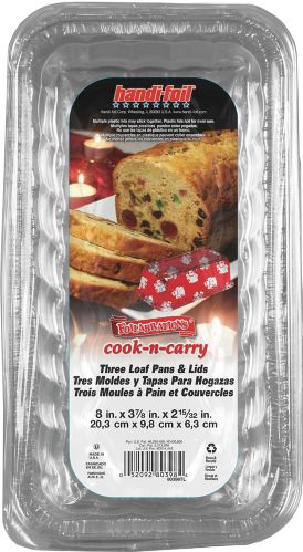 Handi-Foil Holiday Snowman Loaf Baking Pan with Lid, 2-lb Product image