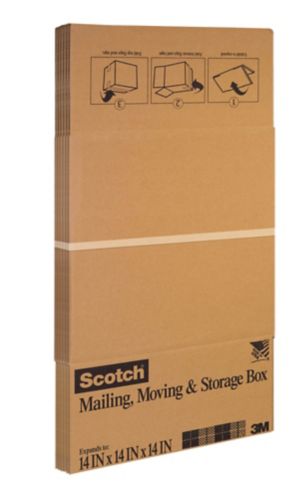 Small Moving Box, 14x14x14-in, 6-pk Product image