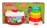 Fisher-Price® Rock-a-Stack & Baby's First Blocks, 2 Classic Toys For Infants, Age 6m+ | Fisher-Pricenull