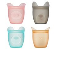 Zip Top Silicone Full Animal Container Set, 4-pc
