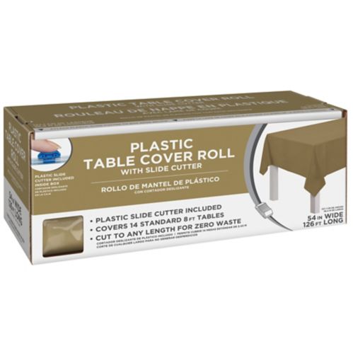 Plastic Table Cover Roll with Cutter, 40-in x 126-ft Product image