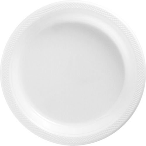 Plastic Dinner Plates, Birthdays, Anniversaries more, Assorted Colours, 10-in, 20-pk Product image