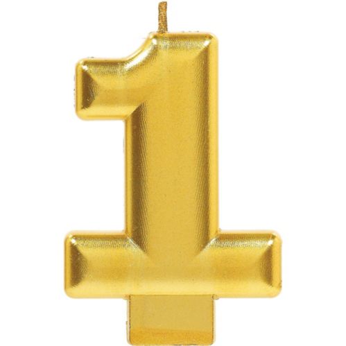 Gold Number Birthday Candle Product image
