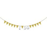 Create Your Own Glitter Gold Pennant Banner