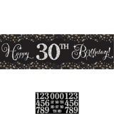 Sparkling Celebration Plastic Happy Birthday Banner Kit