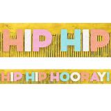 Giant Hip Hip Hooray Glitter Fringe Birthday Banner | Amscannull