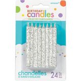 Glitter Birthday Candles, 24-pk | Amscannull