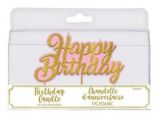Glitter Happy Birthday Toothpick Candle | Amscannull
