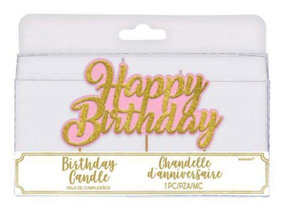 Glitter Happy Birthday Toothpick Candle Product image