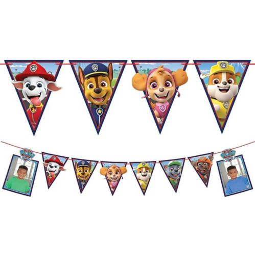 PAW Patrol Adventures Photo Pennant Birthday Banner Decoration Product image
