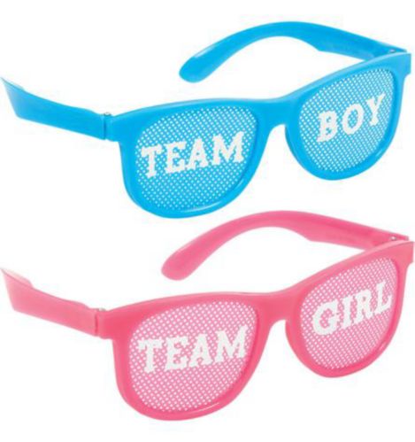 Girl or Boy Gender Reveal Glasses, 10-pk Product image