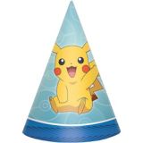 Chapeaux de fête d'anniversaire Pokémon Core, paq. 8 | Amscannull
