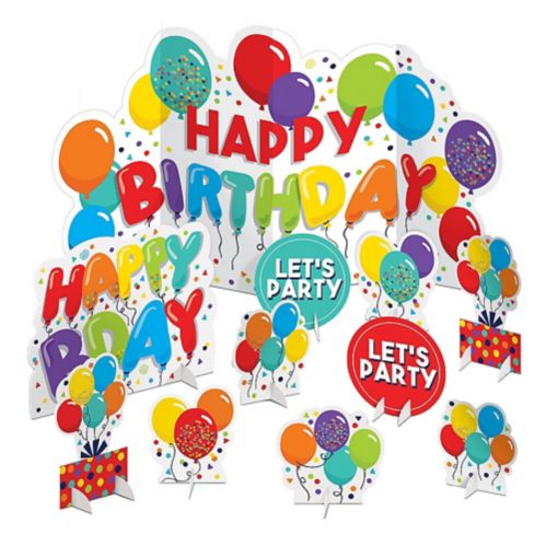 Birthday Balloons Table Decorating Kit, 11-pc Product image