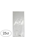 Small Metallic Silver Plastic Treat Bags, 25-pk | Amscannull