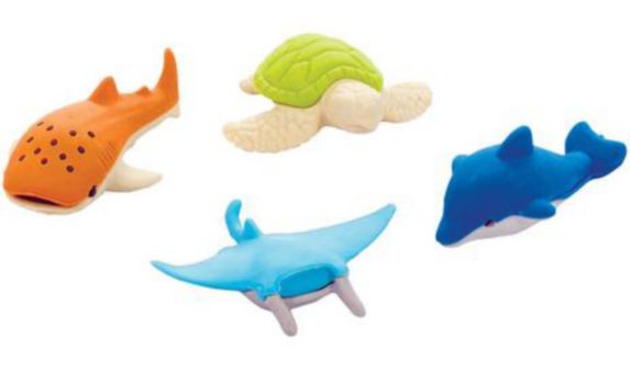 Sea Animal Erasers, 12-pk Product image