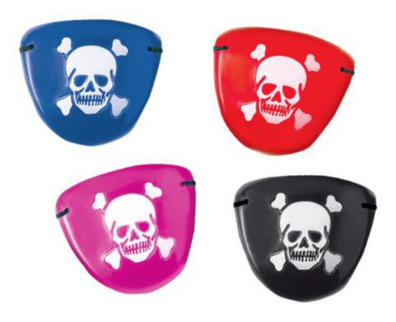 Colourful Pirate Eye Patches, 12-pk Product image