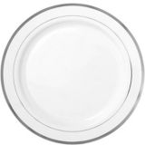 Trimmed Premium Plastic Dinner Plates, 10-ct | Amscannull