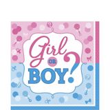 Girl or Boy Gender Reveal Lunch Napkins, 16-pk | Amscannull