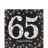 Sparkling Celebration 65th Birthday Lunch Napkins, 16pk Party City