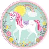 Magical Unicorn Lunch Plates 8 Pk Party City