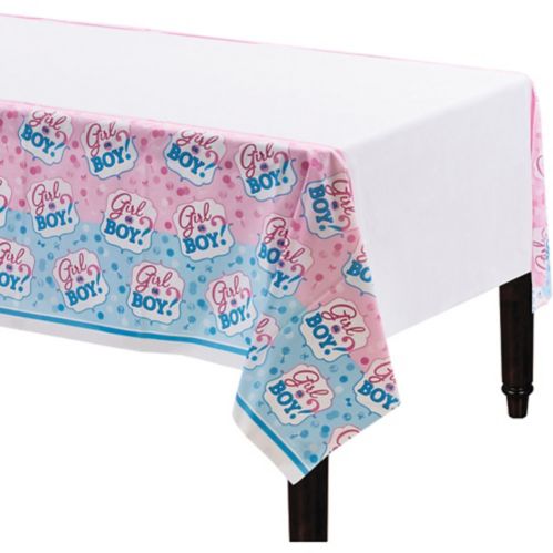 Girl or Boy Gender Reveal Table Cover Product image