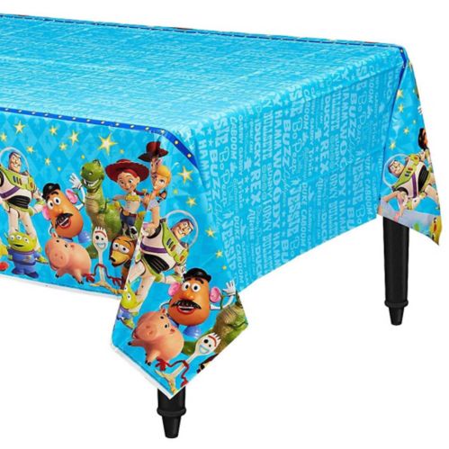 Disney Toy Story 4 Reusable Plastic Table Cover for Indoor or Outdoor Use, 54-in x 96-in Product image