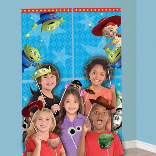 Disney Toy Story 4 Scene Setter Birthday Party Decoration with Photo Booth Props Product image