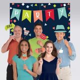 A Reason to Celebrate Scene Setter with Photo Booth Props | Amscannull