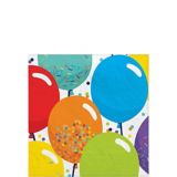 Serviettes à boissons Ballons de célébration d'anniversaire, paq. 125 | Amscannull