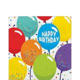 Serviettes de table Ballons de célébration d'anniversaire, paq. 125 | Amscannull