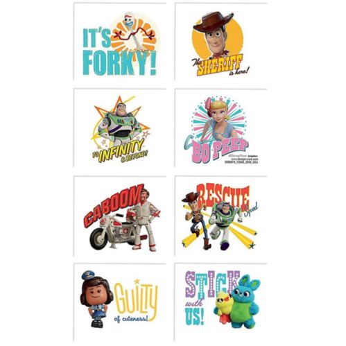 Disney Toy Story 4 Easy to Apply Party Favour Tattoos, Sheet of 8 Product image