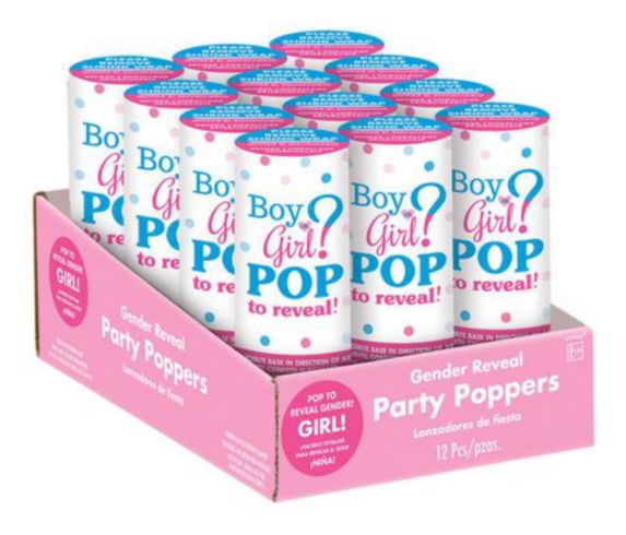 Pink Confetti Girl Poppers Product image