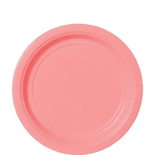 Paper Dessert Plates, Birthday/Wedding/Anniversary, Assorted Colours, 7-in, 20-pk Product image