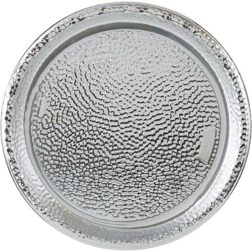 Large Silver Hammered Serving Tray Product image