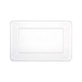 Rectangular Plastic Platter for Birthday, Party, Event, Assorted Colours, 9 1/4 x 14 1/4in
