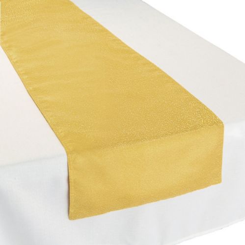Fabric Table Runner, Metallic Gold, 13-in x 72-in Product image