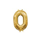 Air-Filled Number Balloon, Gold, 13-in | Anagram Int'l Inc.null