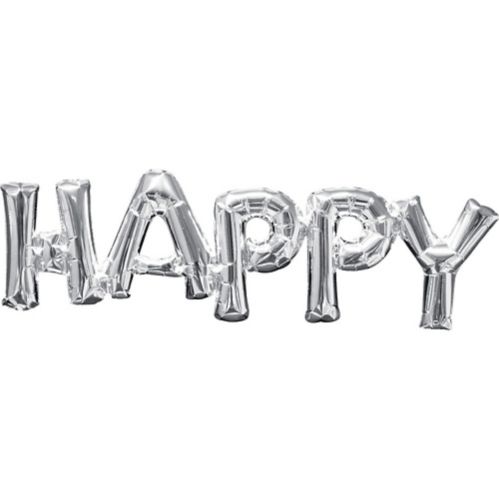 Air-Filled Happy Letter Balloon Banner Product image