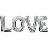 Bannière métallique à ballons « Love » remplie d’air pour anniversaire/Saint-Valentin, plus d’options offertes, 25 x 9 po | Anagram Int'l Inc.null