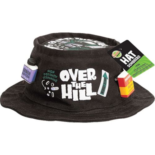 Over the Hill Survival Hat, Black, One Size Product image